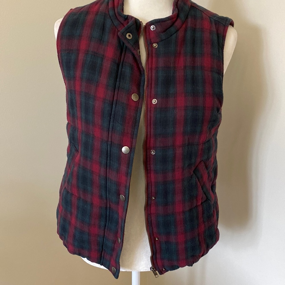 Holiday Plaid Vest